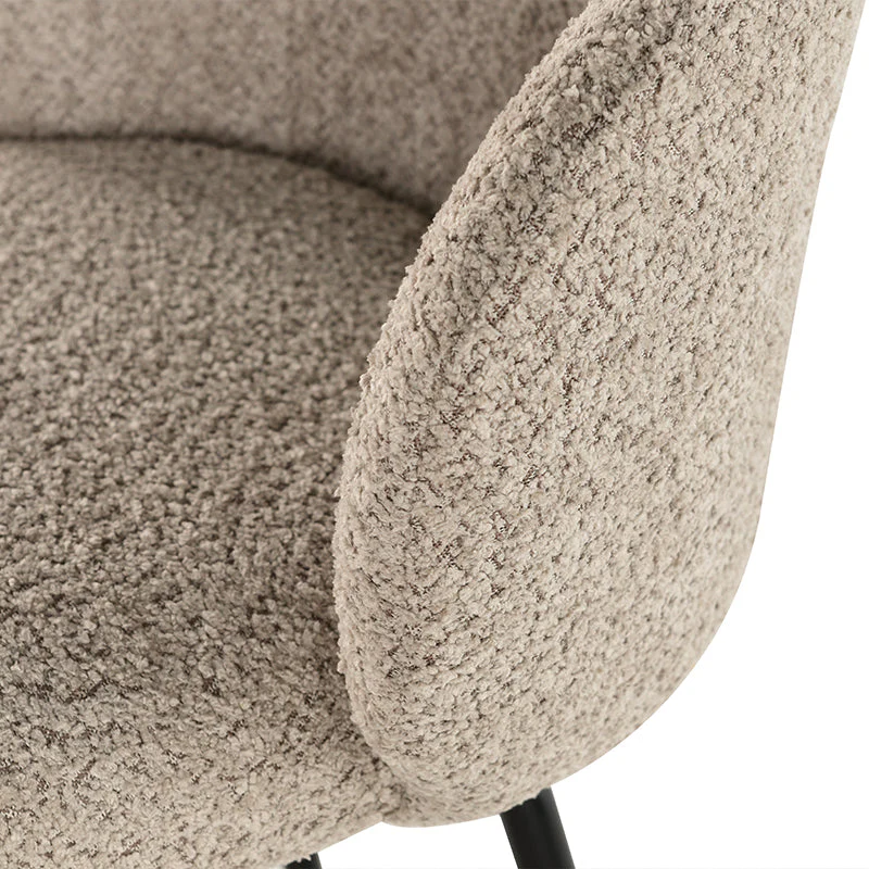 Taburete de bar Yasin [Juego de 2] [Tela Boucle] [65 cm]