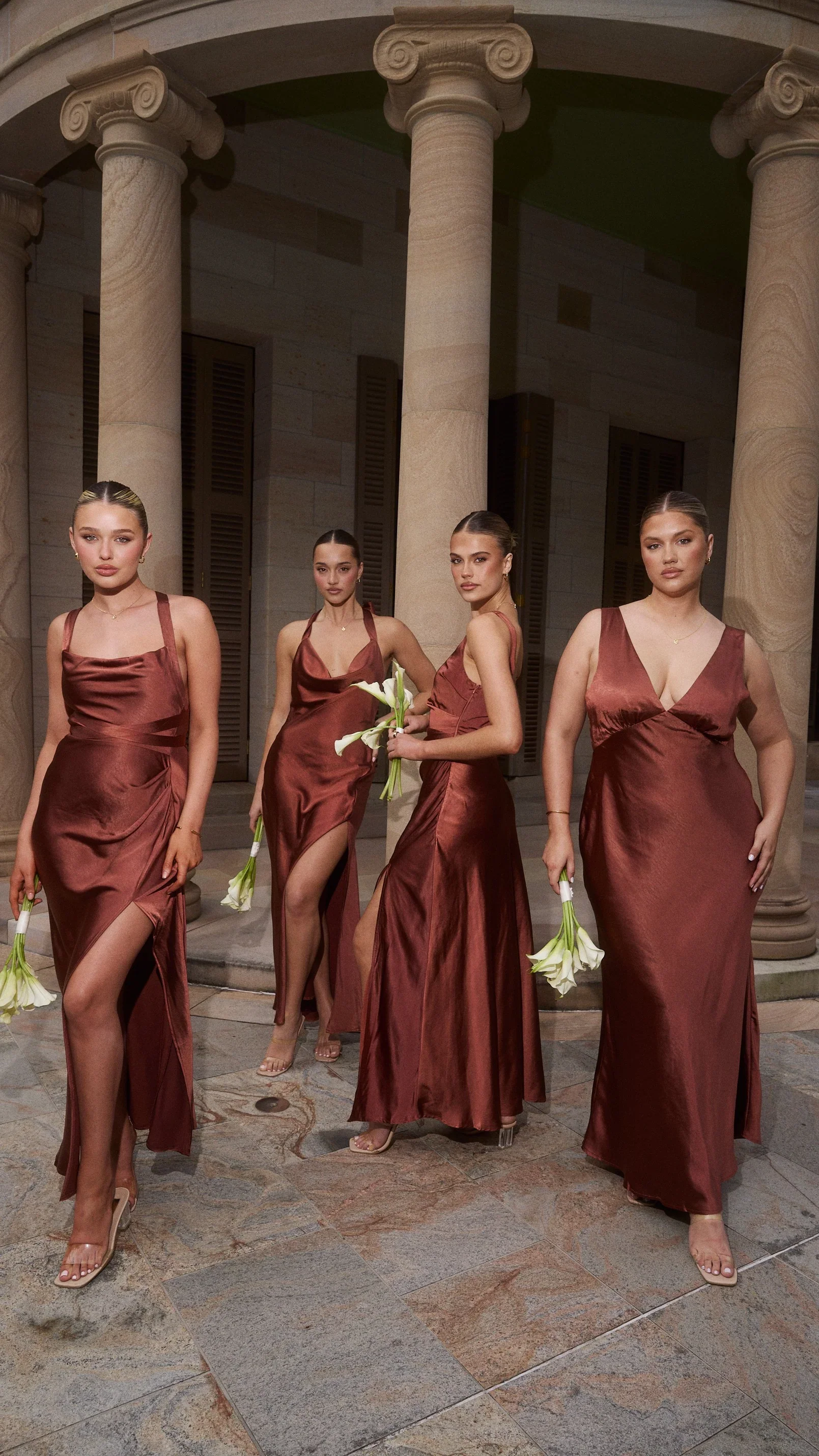 Sian Maxi Dress - Rust