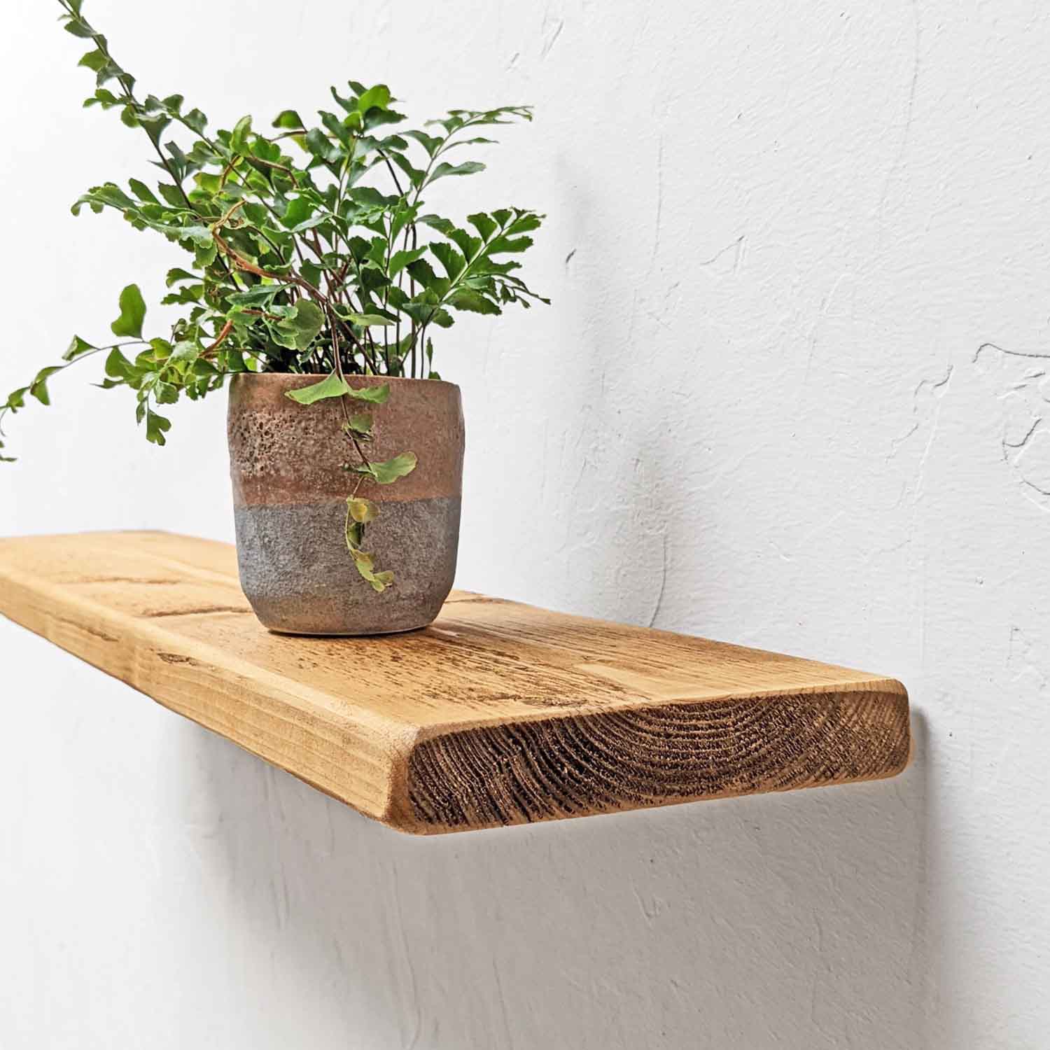 Rustic Floating Shelf | Thin | 15cm Depth