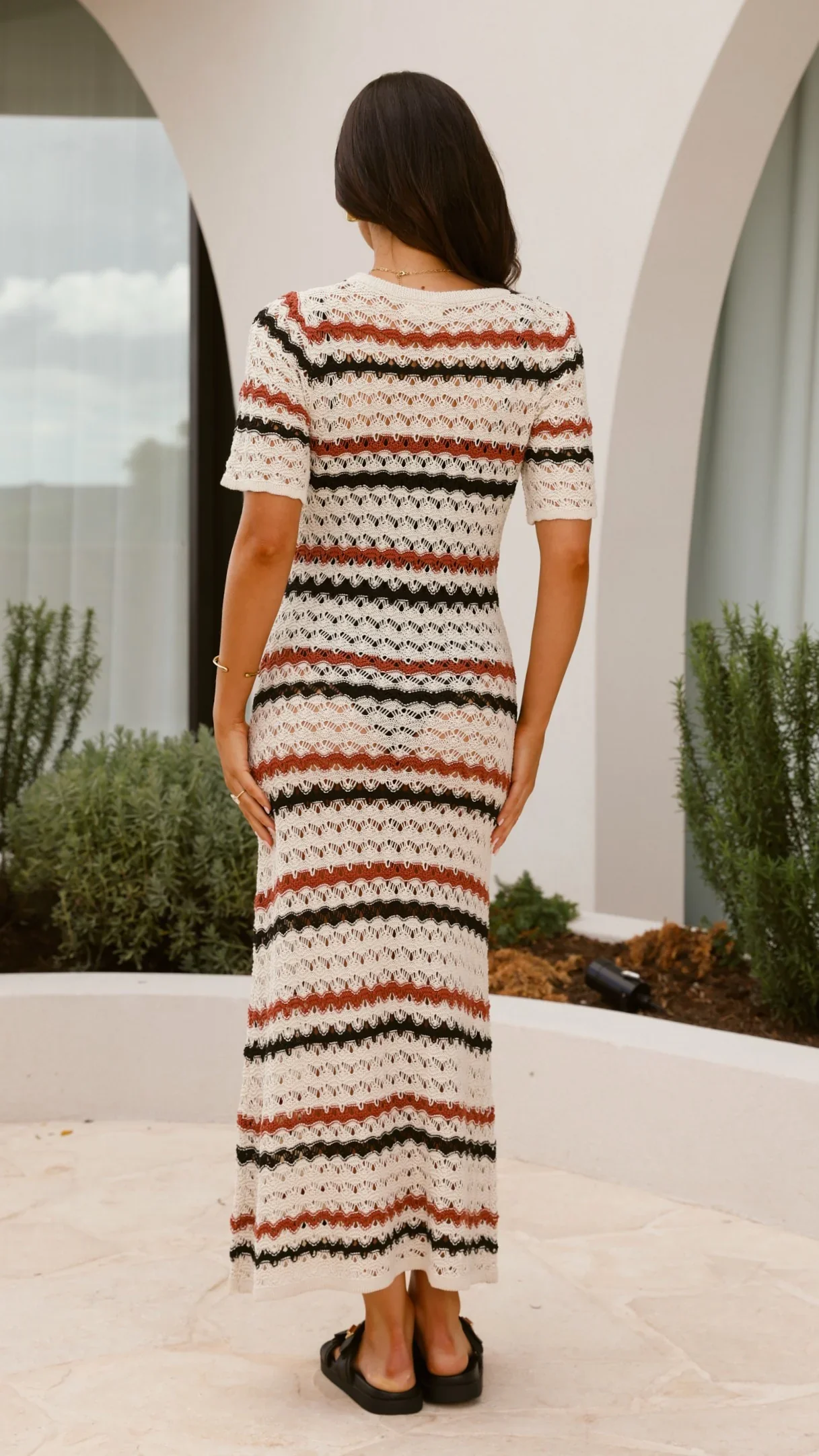 Laylani Maxi Dress - Natural Stripe
