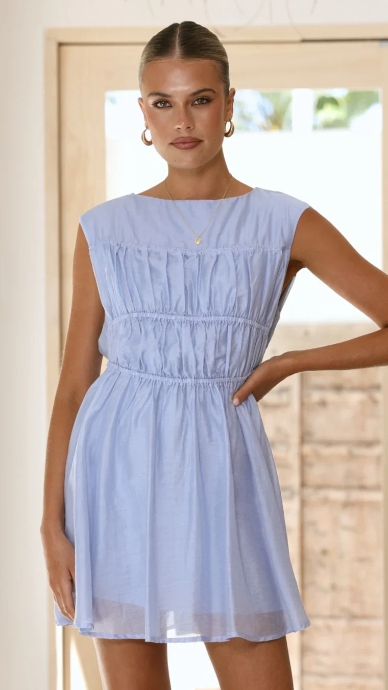 Masha Mini Dress - Blue