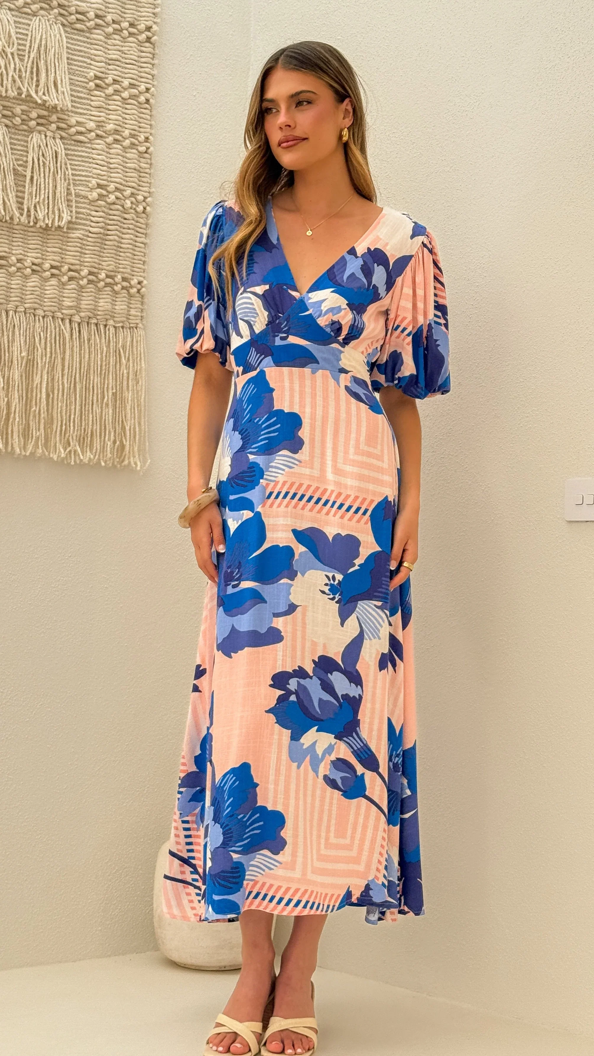 Sapphire Maxi Dress - Blossom Print