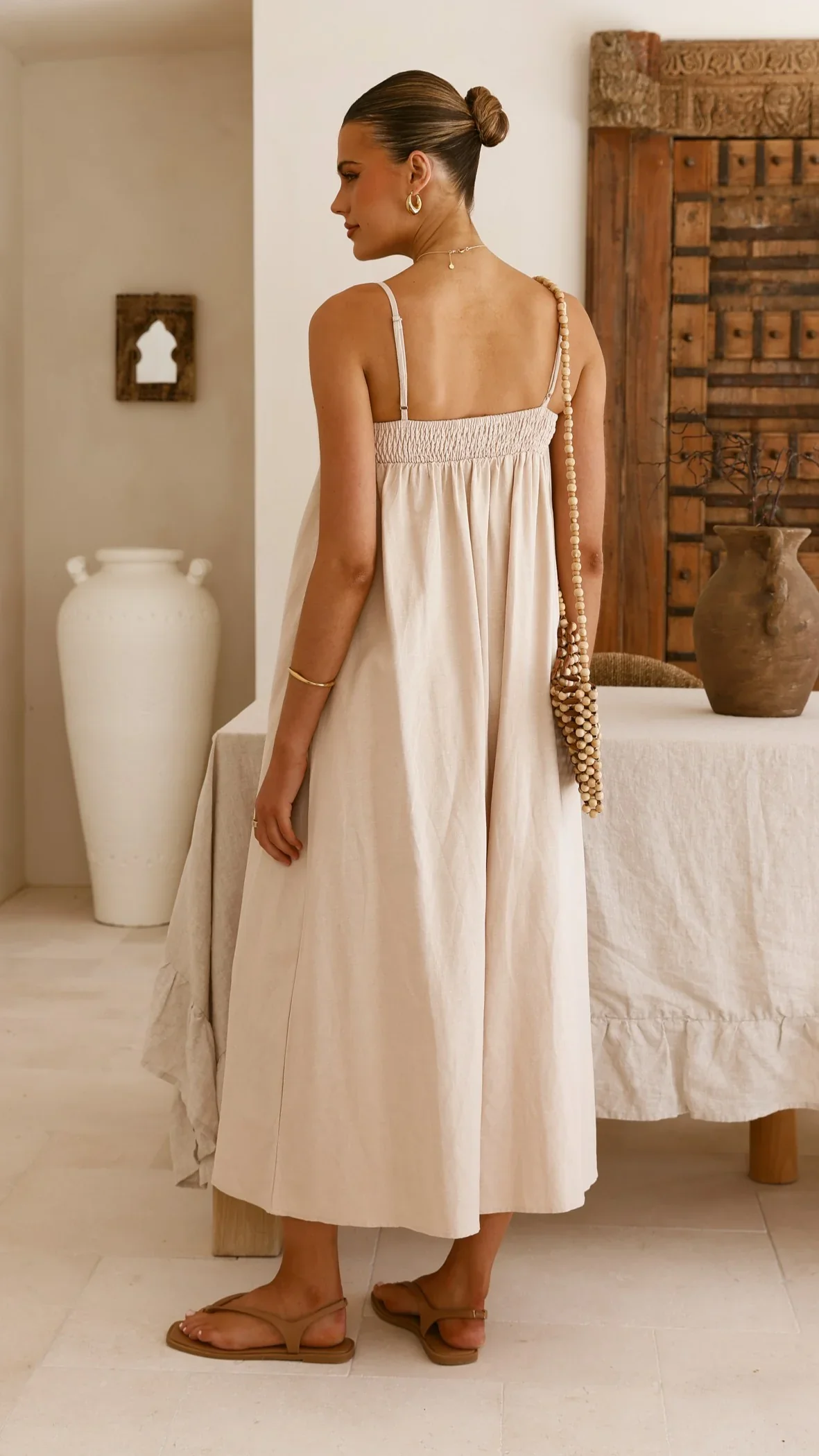 Gracia Maxi Dress - Beige