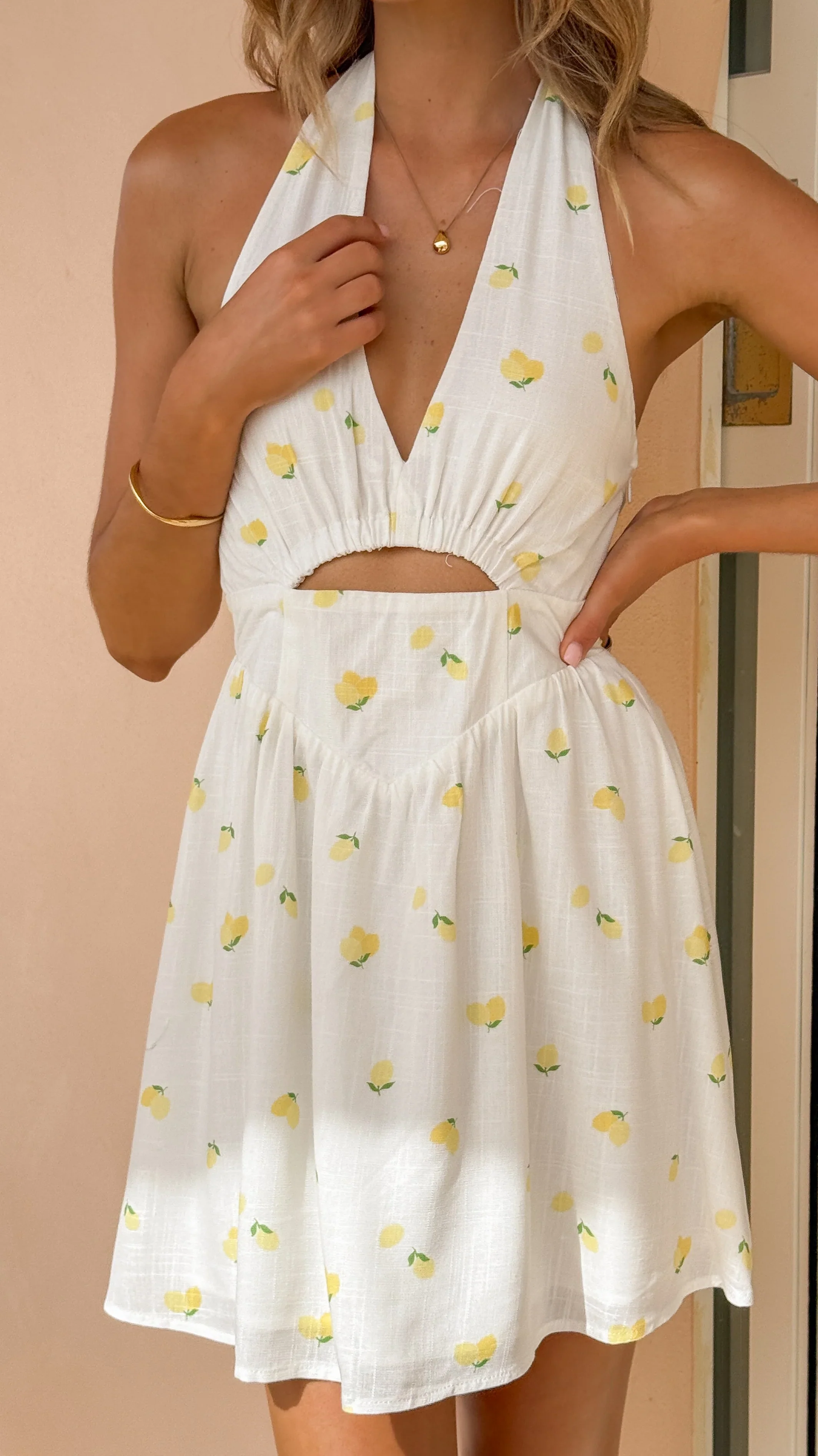 Kylie Mini Dress - Limone