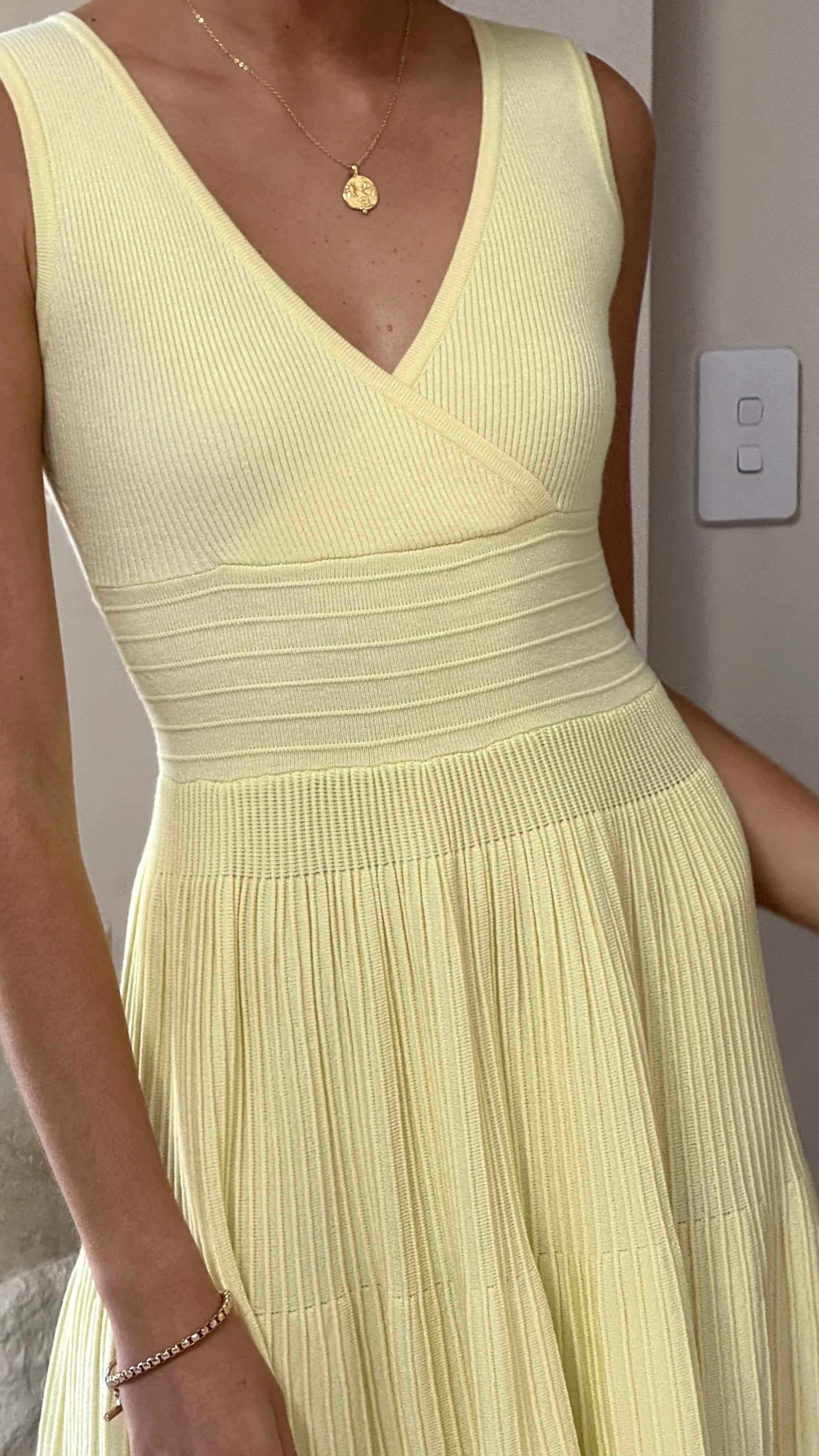 Jayde Knit Dress - Yellow