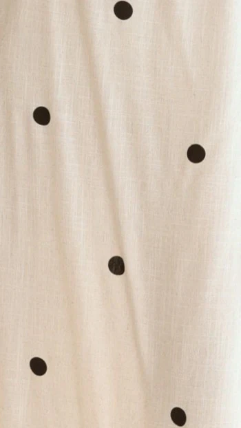 Natala Shift Mini Dress - Oat/Black Polka Dot
