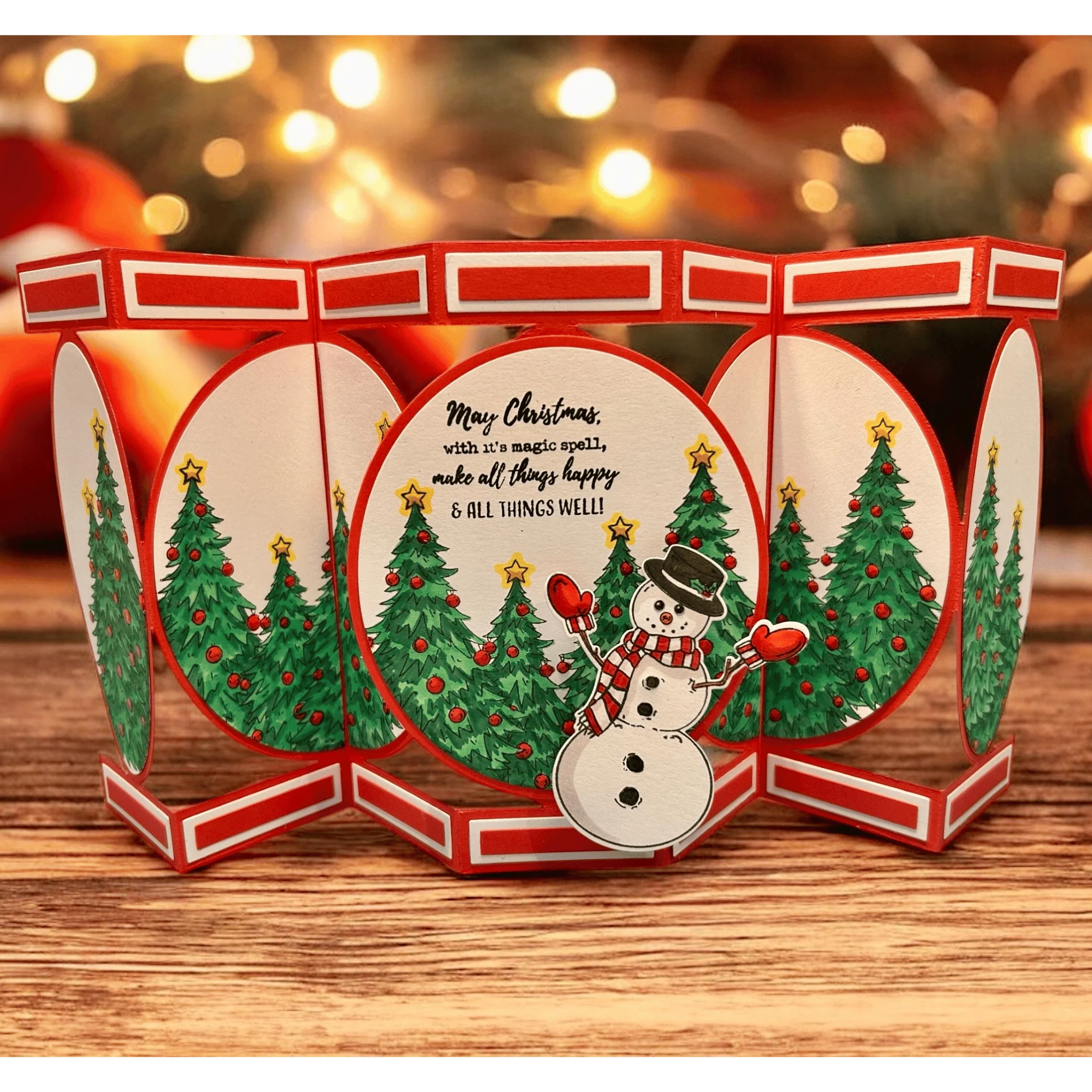 Made to Surprise 5''x 7''  Die Set Circle Accordion Showstopper | Christmas Showstoppers 4