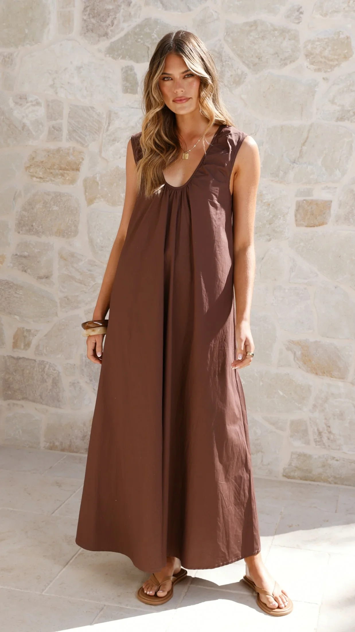 Scout Maxi Dress - Chocolate