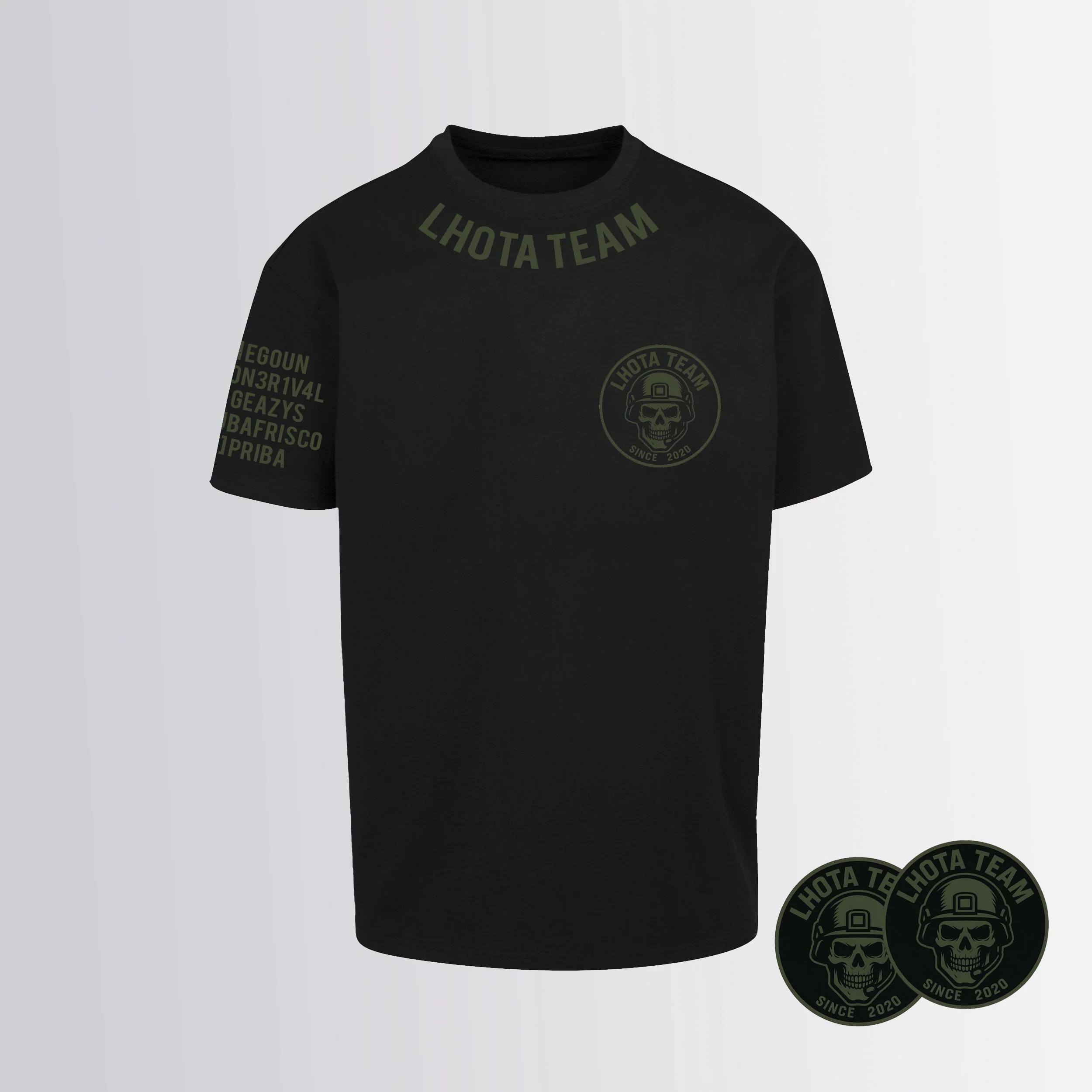 Triko Lhota Team Logo Unisex Black