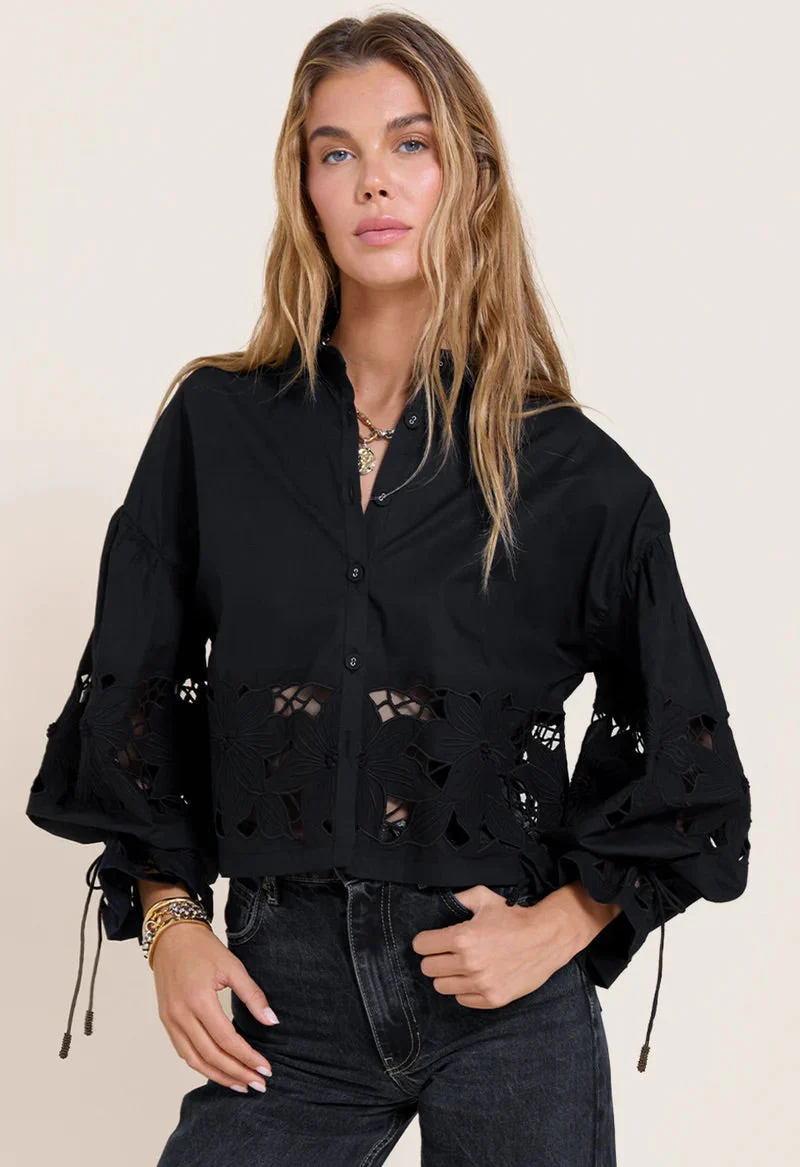 Scarlett Poppies - Tasmin Top - Onyx Black