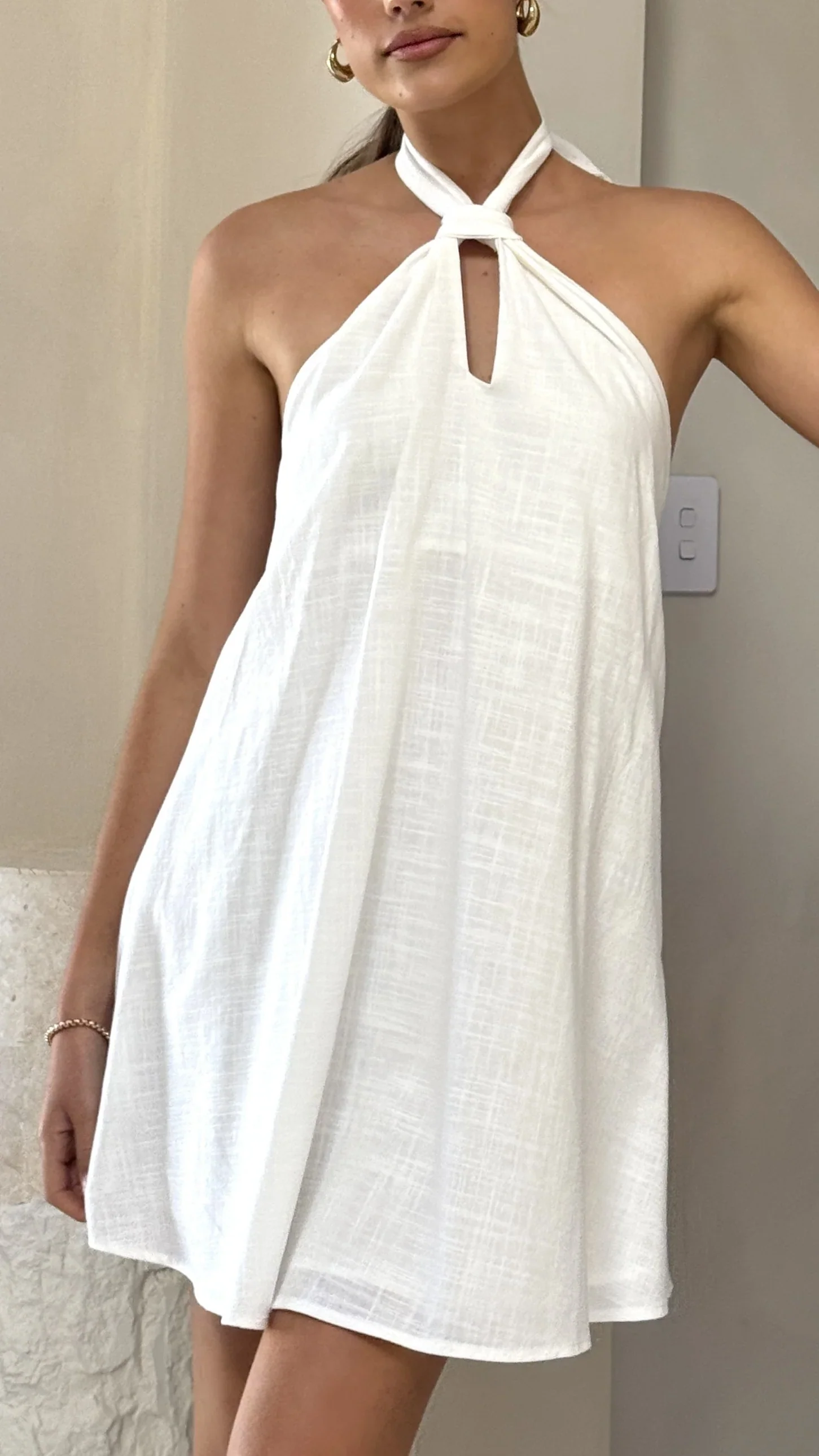 Maja Mini Dress - White