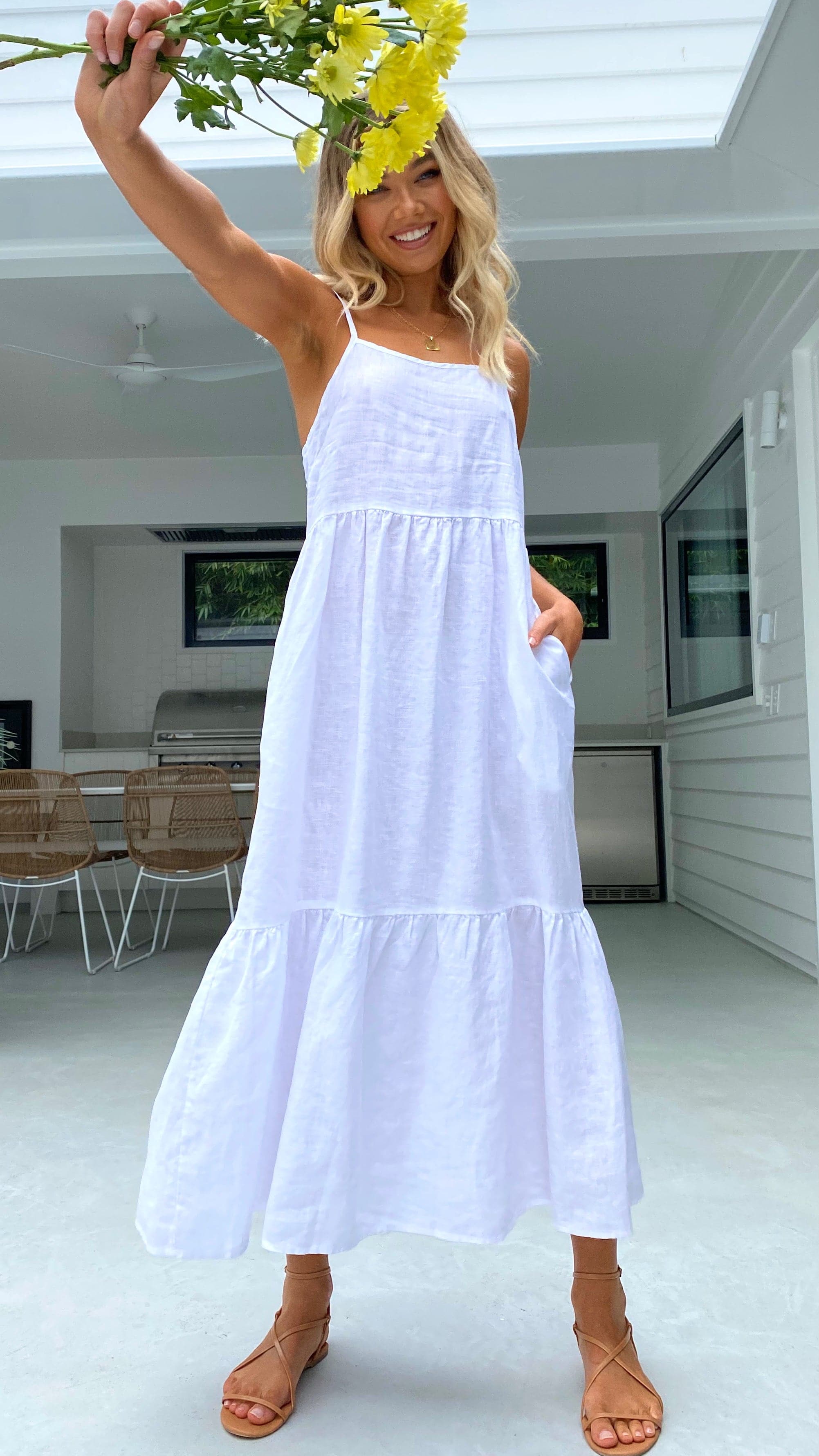 Nico Maxi Dress - White