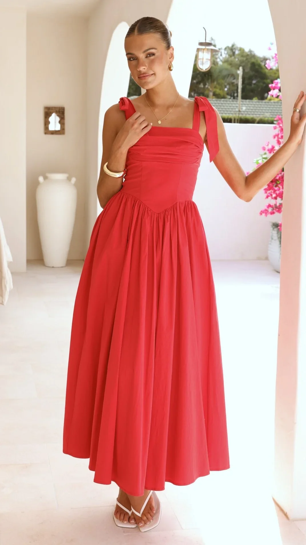 Haisley Maxi Dress - Red