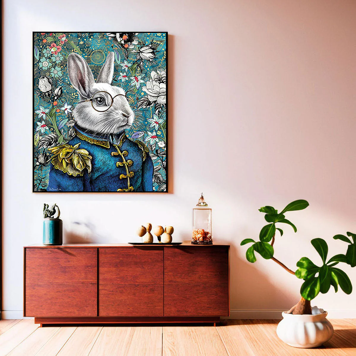 Egan Quadro Human essence Coniglio Energy 80x100 cm.