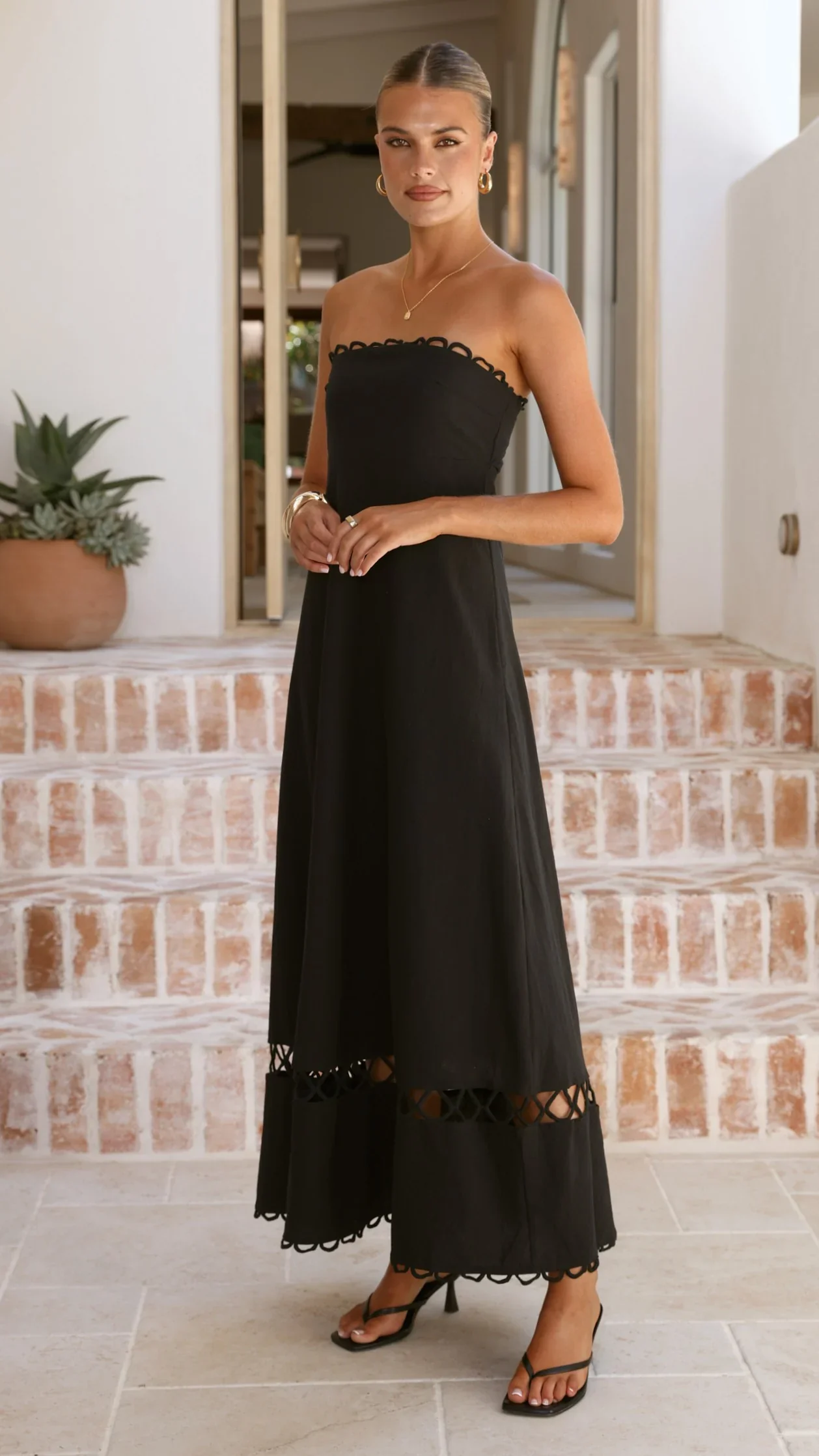 Caressa Maxi Dress - Black