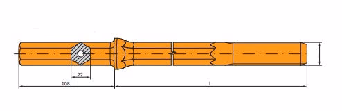 Nakkestenger R28 - 22x108