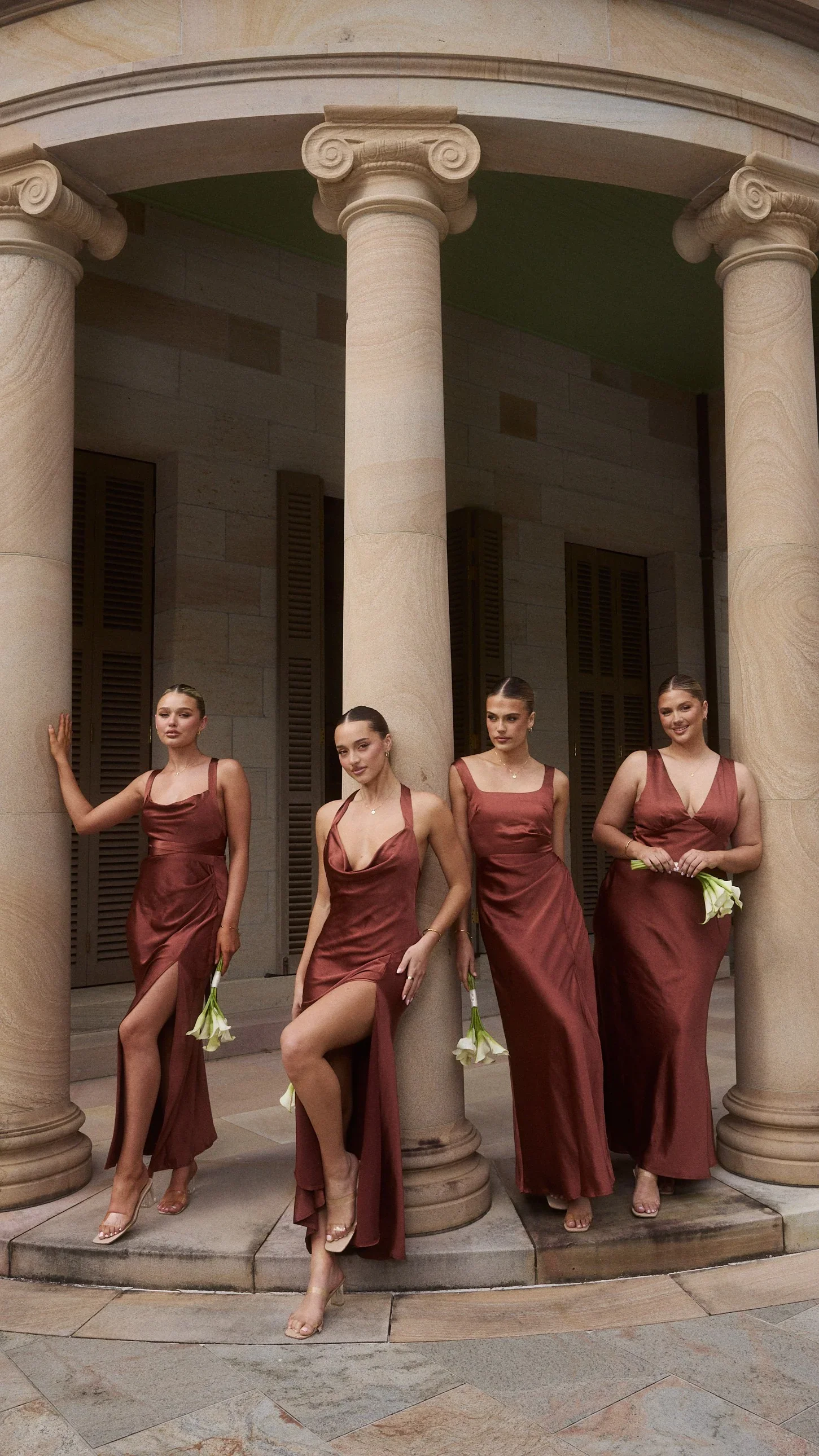 Alaria Maxi Dress - Rust