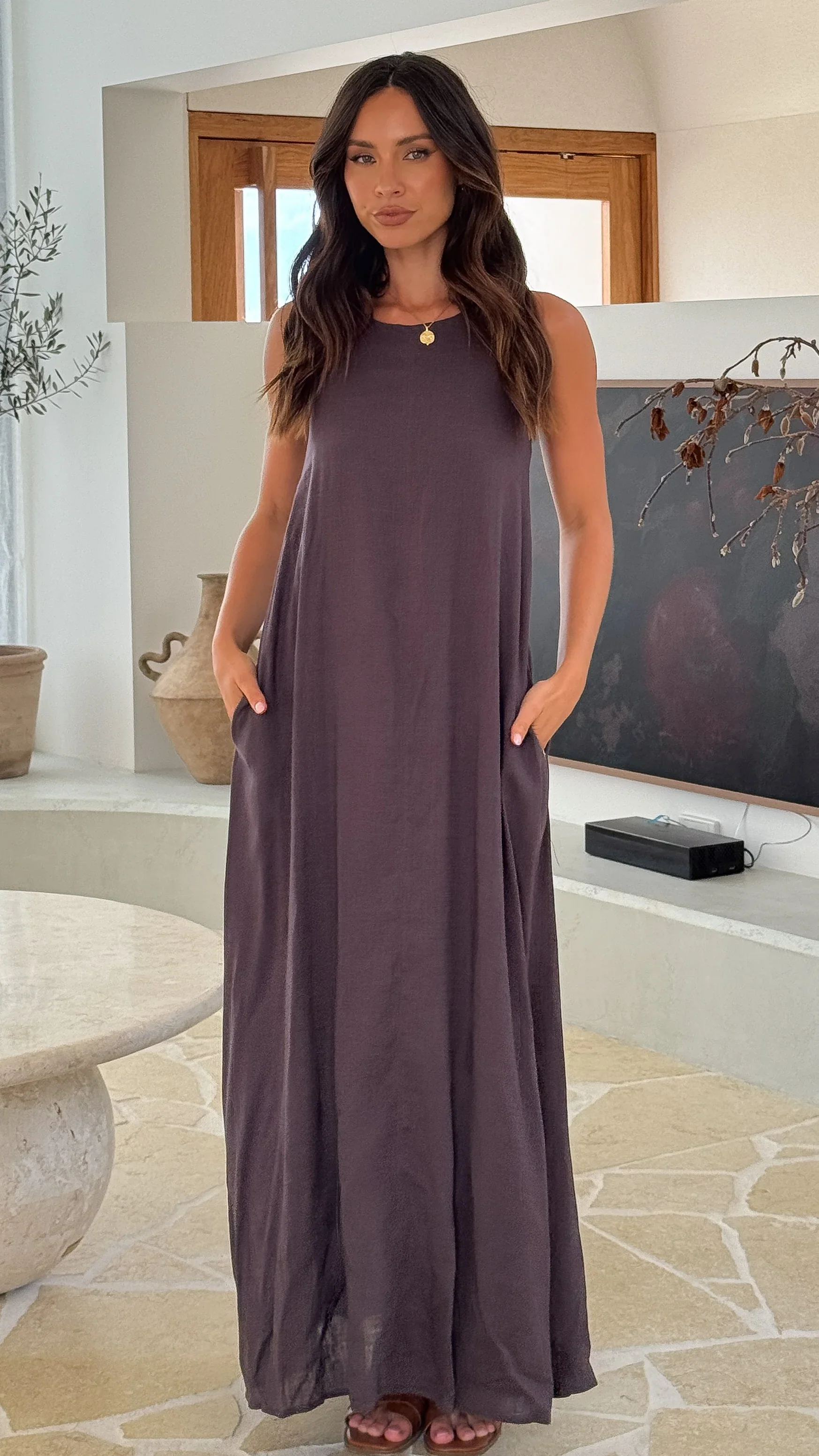 Darcy Maxi Dress - Chocolate
