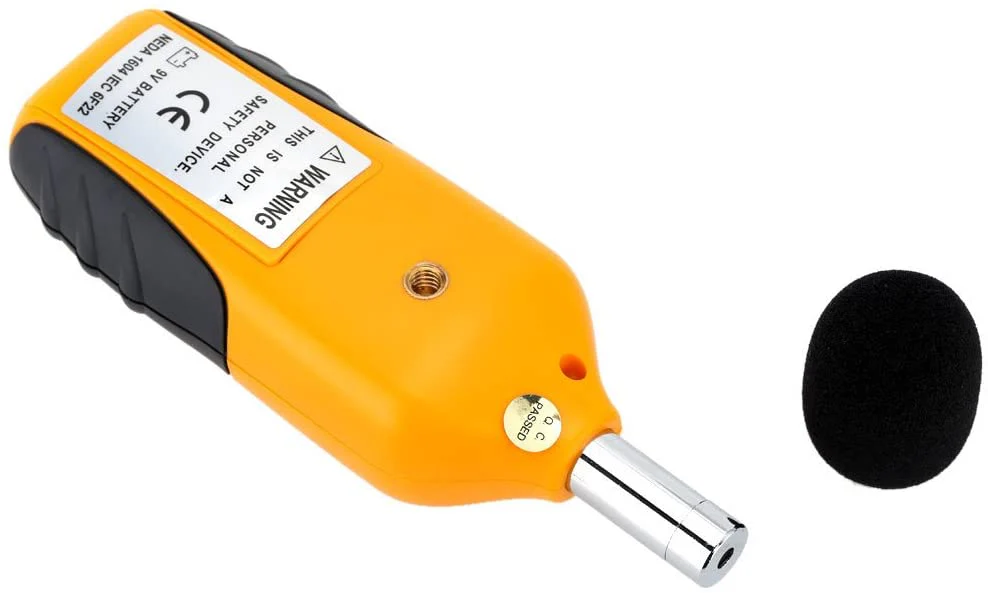 Mengshen Decibel Meter, Digital Sound Level Meter Handheld Audio Noise Meter Tester with LCD Display Measuring 30-130dB (Battery Included)M80