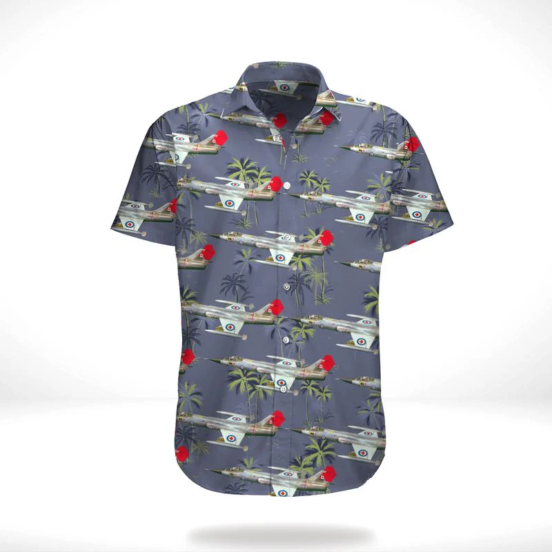 RCAF Lockheed (Canadair) CF-104 Starfighter (CL-90) Vintage Hawaiian Shirt