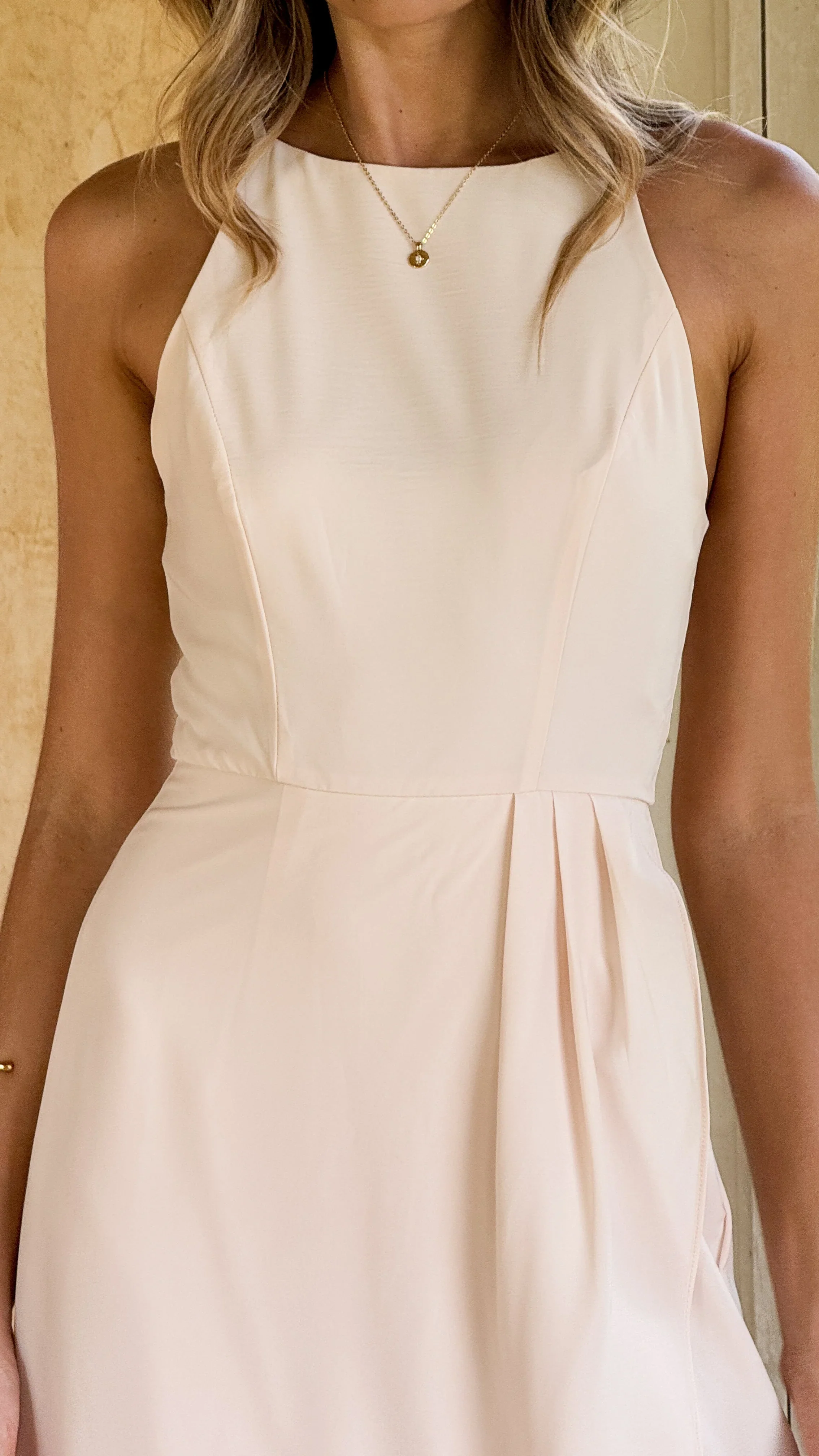 Genevieve Boat Neck Maxi Dress - Ivory