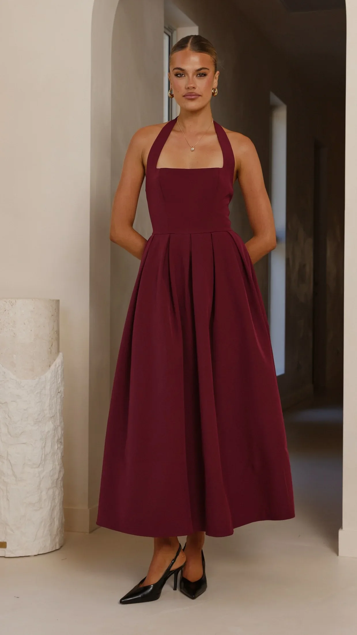 Kristen Maxi Dress - Wine