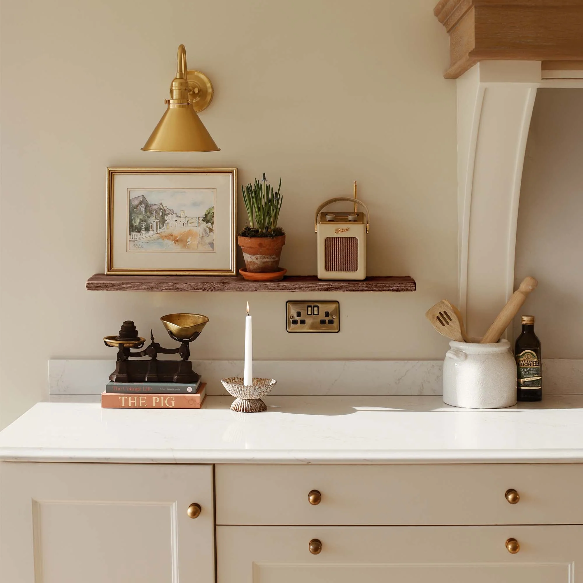 Rustic Floating Shelf | Thin | 15cm Depth