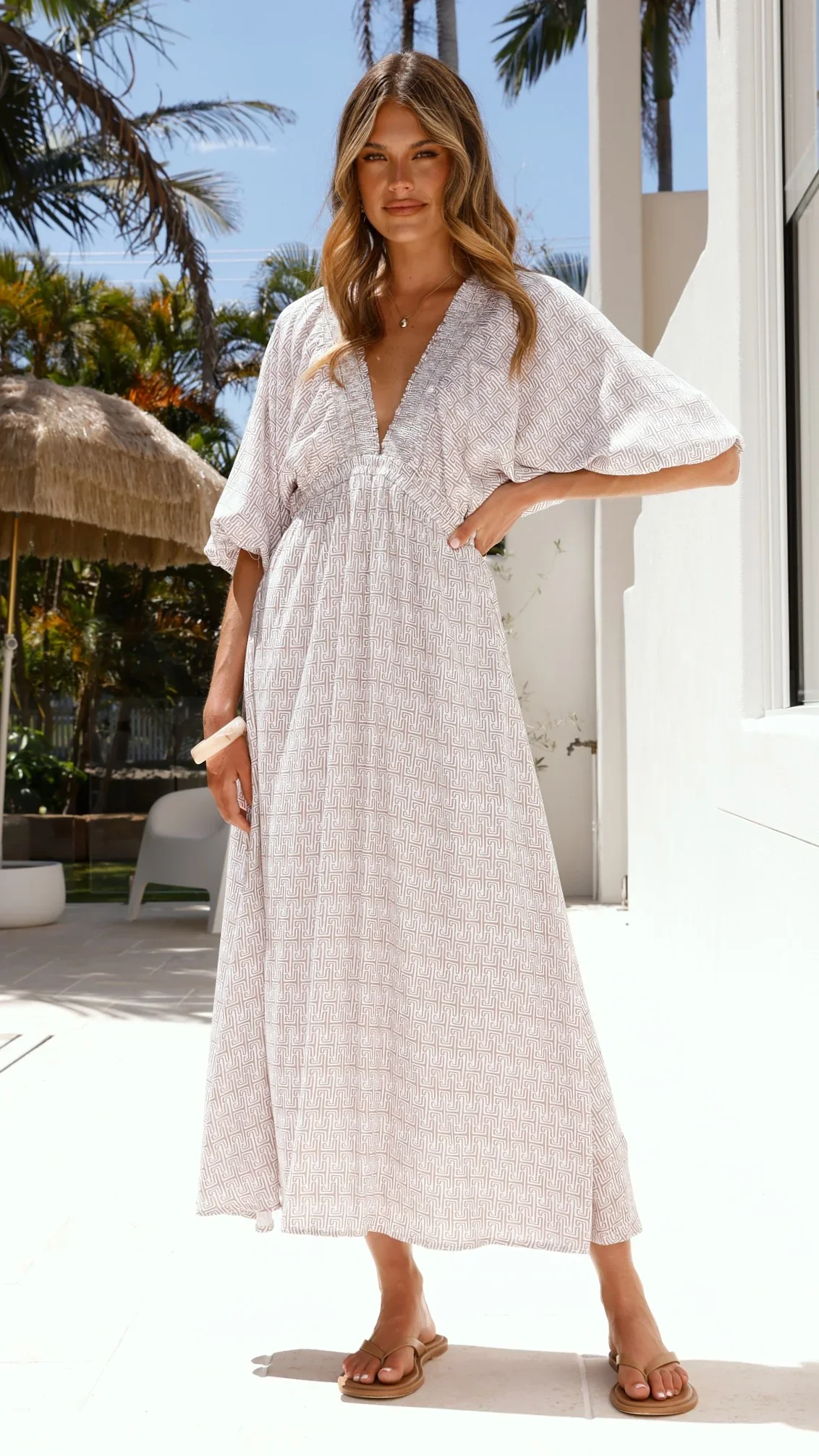 Camille Midi Dress - Atlas Print