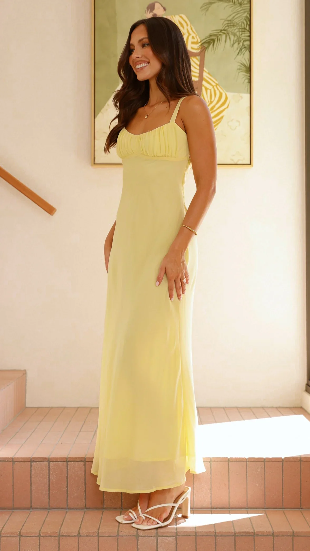 Margo Midi Dress - Yellow