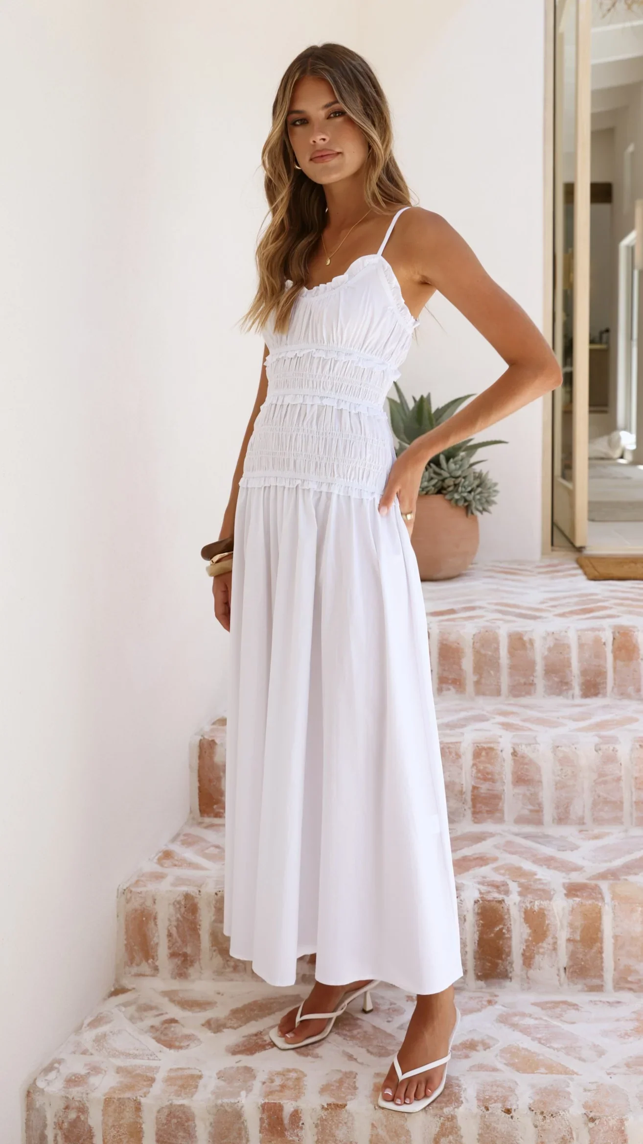 Vida Maxi Dress - White